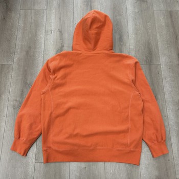 Supreme Micro Logo Hooded Sweatshirt Orange • Pre-Owned [5464] - view 7