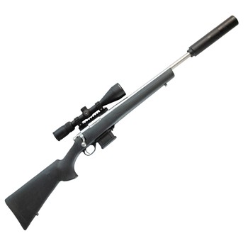 Howa 1500 Mini Action Heavy Barrel .223 Rem + Vortex Diamondback 4-12x40mm BDC Riflescope + DPT MK2 Over-Barrel Suppressor