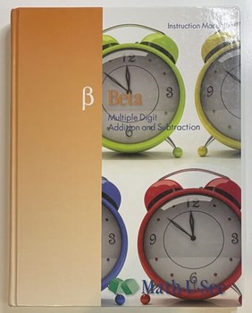 math u see beta instructor manual only