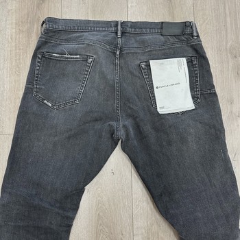 Purple Brand Over Spray Pants Black • Pre-Owned [7940] - view 2