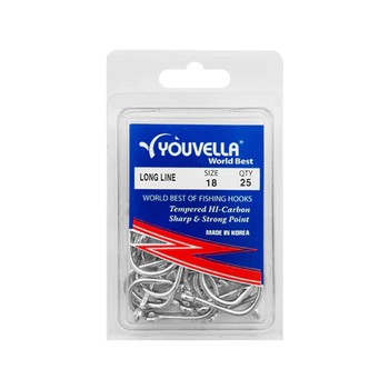 Youvella Longline 18R Hooks 25 pack