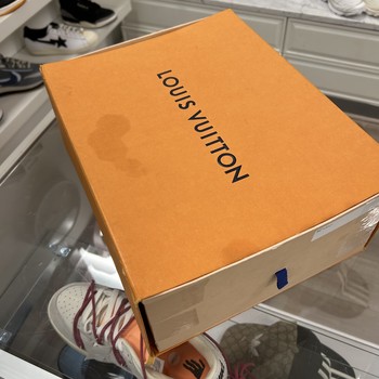 LOUIS VUITTON Silver Mirror LV Trainer Sneaker - Pre-Owned - view 7
