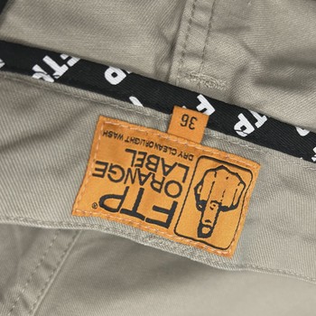 Fuck The Population (FTP) Orange Logo Tape Work Pants • Pre-Owned [1616] - view 8