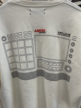 AMIRI "MA LIVE" Music Production Center Crewneck Sweatshirt • Pre-Owned [5597] - view 4