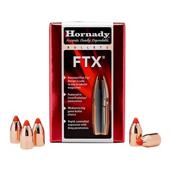 Hornady FTX .38 Cal .357" 140gr Projectiles x100