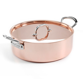 SAMUEL GROVES COPPER INDUCTION SAUTE PAN WITH SIDE HANDLES - 26CM