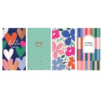 Tallon - 2027 Slim Diary WTV Contemporary Assorted - 0346/FSC