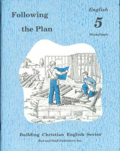 Used Rod and Staff Following the Plan  English 5 Worksheets