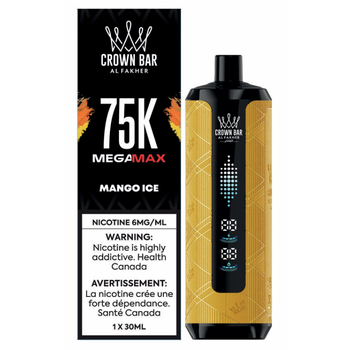Al Fakher Crown Bar Mega Max 75K - Mango Ice