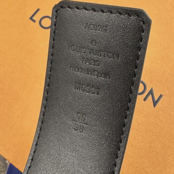 Spray LV initials Reversible Monogram Eclipse Belt blk/gld size 95/38 (fits 30-32 • Pre-Owned [8157] - view 5