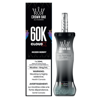 Al Fakher Crown Bar Cloud X 60K - Mixed Berry