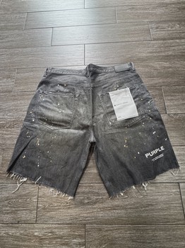 Purple Black Paint Shorts • Pre-Owned [0289] - view 2