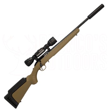 Ruger American Ranch Rimfire .22LR Blued 16" Threaded Tan + ATN Mars LT 320x240 3-6x 25mm Thermal Scope + DPT Rimfire Suppressor