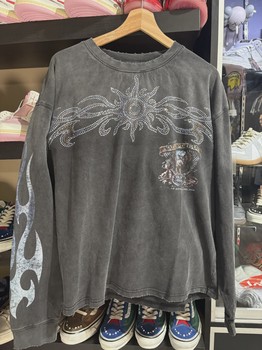Vale Forever Valley Bling Long-Sleeve Tee Black • Brand New [8813] - view 2