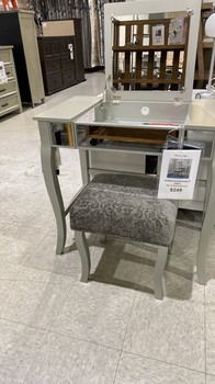 Harper Silver Makeup Table