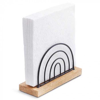 BOW BLACK NAPKIN HOLDER