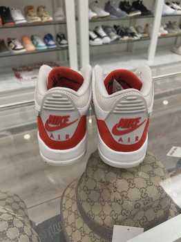 Air Jordan 3 Retro Tinker White University Red NO BOX • Pre-Owned [8064] - view 3