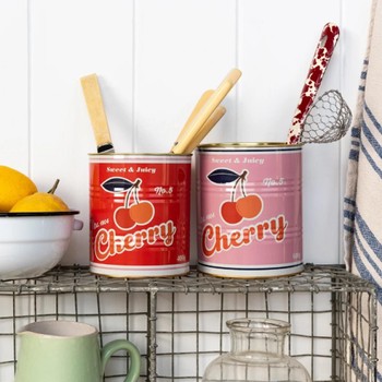 CHERRY STORAGE TINS - SET OF 2