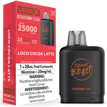 Level X Flavour Beast G2 Boost 25K Pod - Loco Cocoa Latte
