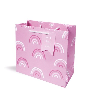 Deva Designs - Gift Bag Medium - Rainbow Pink