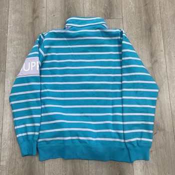 Supreme Striped Half Zip Sweater Teal/Light Purple FW16 - Pre-Owned - view 4