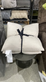 BHG Banded Button Decorative Pillow Pair