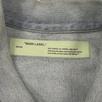 Off-White "Temperature" Denim Jacket • Pre-Owned [8353] - view 8