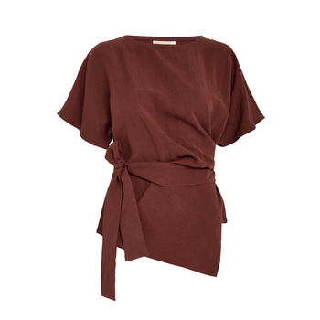 Rebecca Blouse · Maroon Red