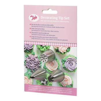 ICING SET - LEAF & GRASS 4 PIECE SET