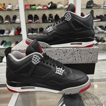 Air Jordan 4 Retro Black Red Reimagined • Pre-Owned [9881] - view 2