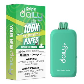 Drip'n by Envi Daily 100K - Just Green Apple