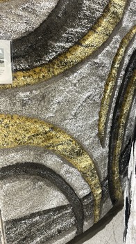 4D Shaggy Rug 6485 5x8 yellow
