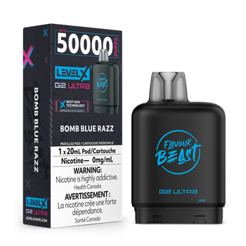 Level X Flavour Beast G2 Ultra 50K Pod - Bomb Blue Razz (0mg)