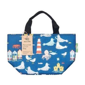 NAVY SEASIDE LUNCH BAG
