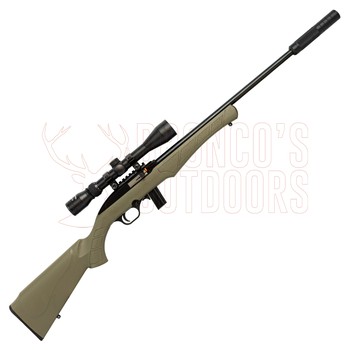 Rossi 7022 .22 LR Green Stock + Nikko Mountmaster 3-9x40 + Suppressor