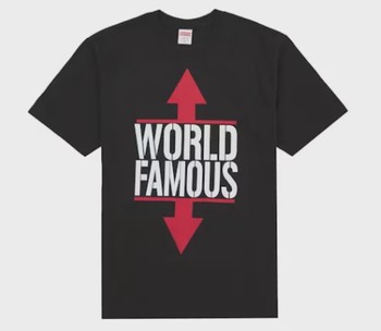 Supreme World Famous Tee Black • Brand New [3876] - photo 1