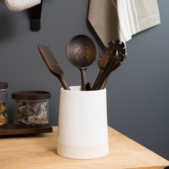 ARTISAN STREET CERAMIC UTENSIL JAR