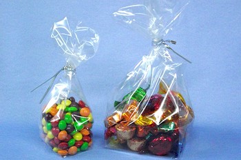 CLEAR CELLOPHANE SWEET BAGS - PACK OF 25