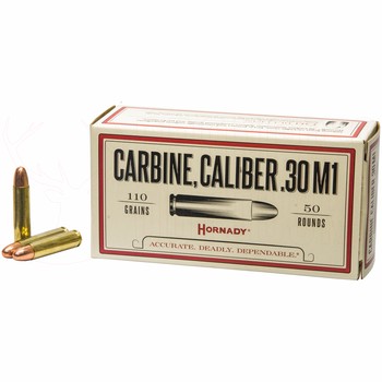 Hornady .30 Carbine 110gr FMJ 50 Rounds