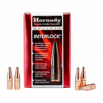 Hornady InterLock 6mm  .243" 100gr BTSP Projectiles Box 100