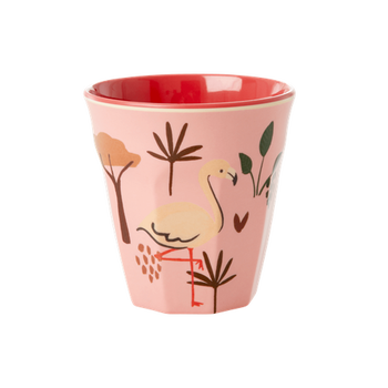 RICE SMALL PINK JUNGLE MELAMINE CUP