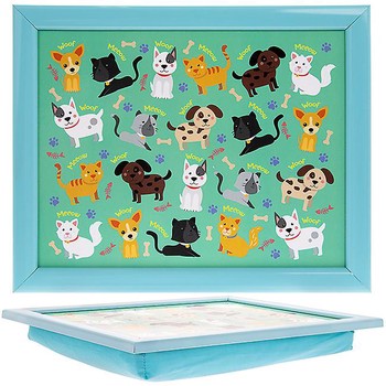 CHILD'S CAT AND DOG LAPTRAY