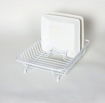 COMPACT DISH DRAINER - WHITE