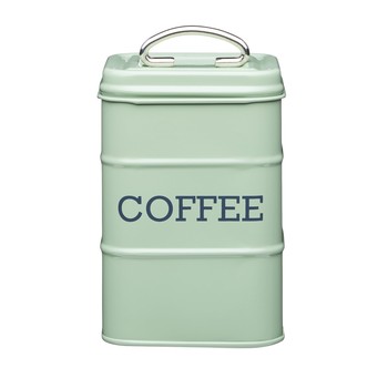 SAGE GREEN COFFEE CANISTER 'LIVING NOSTALGIA'