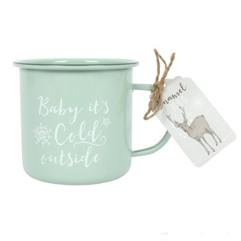 BABY IT'S COLD ENAMEL MUG