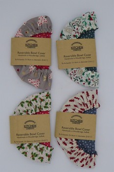 SMALL FABRIC BOWL COVERS CHRISTMAS