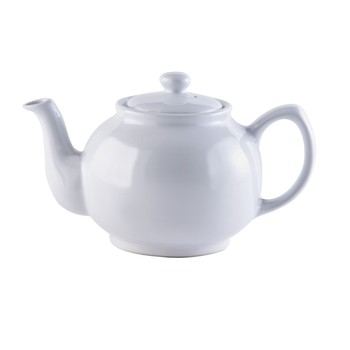PRICE & KENSINGTON WHITE 6 CUP TEAPOT