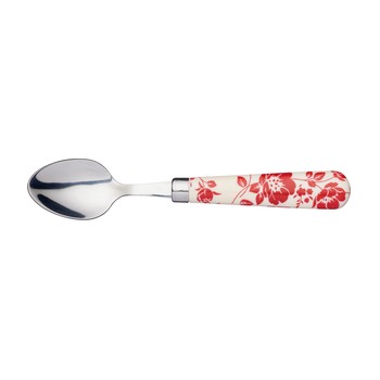 RED FLORAL TEASPOON