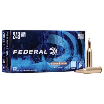 Federal Power Shok .243 Win 100gr SP 20 Rounds