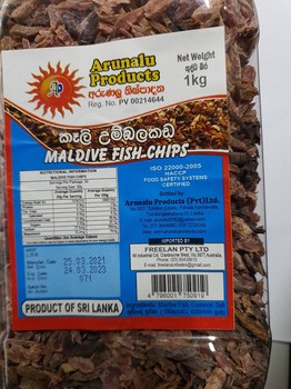 Arunalu Maldive Fish Chips 500g